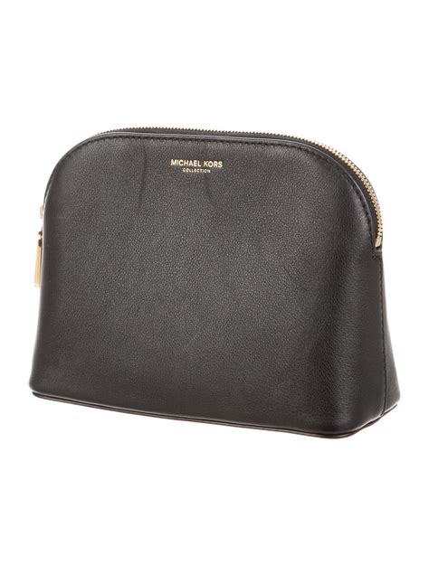 michael kors black cosmetic case|Michael Kors makeup bag.